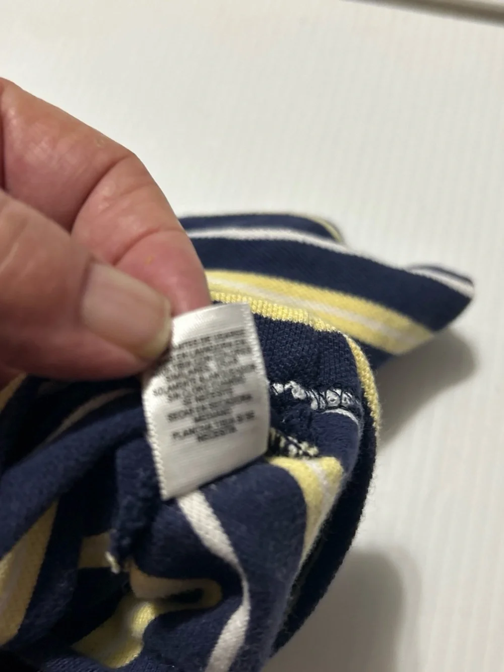 Carter's Navy, Yellow & White Striped Polo One-Piece